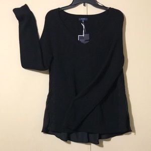 KAARI blue v-neck sweater